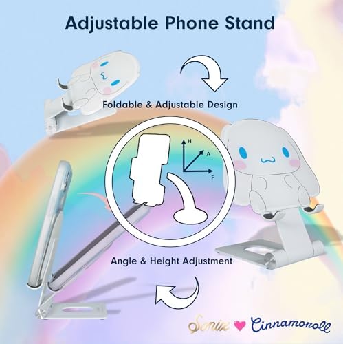Sonix x Sanrio Character Phone Stand | Adjustable Cell Phone Holder, Desk Stand, Dock | Cinnamoroll - Image 3
