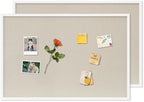 DAHAPYBOO Cork Board with Linen White 2Pack,Bulletin Board 36"x24" by DAHAPYBOO