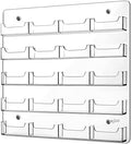 Hillban Acrylic Business Card Holder Wall Mount Office, 20 Pockets by Hillban