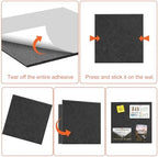Cork Boards for Walls 48" x 36" Felt Board Alternative, 12 Pack Felt Wall Tiles Bulletin Board, Large Cork Board for Office Pin Board Tack Board Cork Boards - Image 5
