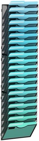 Gawerk 20-Tier Wall File Organizer Hanging Wall File Holder Wall Mount Paper Folder Organize by Gawerk