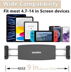 MAGIPEA Gooseneck Tablet Holder for Bed, Reinforced Flexible Arm Tablet Stand with 360° Rotation, Hands-Free Clamp Mount for 4.7–13" iPad, Kindle, Galaxy Tab, Switch - Image 4