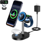 MagSafe Charger 3 in 1 Charging Station for iPhone Apple Watch AirPods by Hevanto