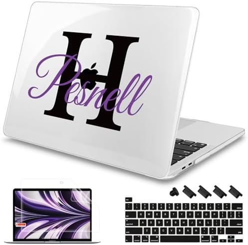 Mektron Customizable Name Case for MacBook Pro 16 Inch A2141 Cover 2019 Release 16" with Liquid Retina Display/Touch ID, DIY Plastic Hard Shell with Keyboard Skin & Screen Protector by Mektron