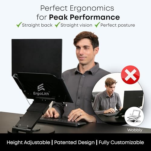 3 in 1 Laptop Stand for Desk, Book Stand & Phone Holder, Sky Black - Image 2