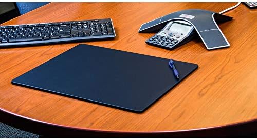 Dacasso P4615 Leatherette 17" X 14" Conference Table Pad Leatherette Conference Table Pad, Navy Blue - Image 3