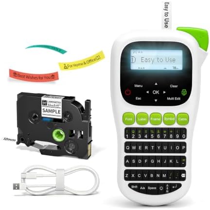Vixic Label Maker, Label Maker Waterproof Labels, H1100 Keyboard Labeler by Vixic