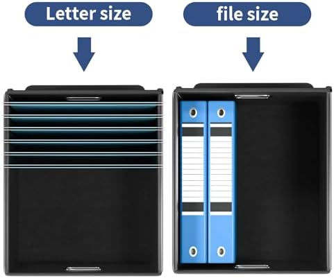 File Organizer Box with Lids, Collapsible File Folder Organizer - Image 3