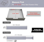 Utoplike Kitchen Drawer Dividers Large, Gray Drawers Organizers Adjustable - Image 4