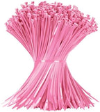 Armpow 12 Inch Zip Ties Pink 1000 PCS, 50 Lbs- Heavy Duty Tensile Strength, Nylon PA66 UV Resistant Cable Ties for Indoor and Outdoor Use - Ideal for object bundling and fastening by HighQualityTies