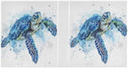 ALAZA Sea Turtle Watercolor 3 Ring Binder Set 1.5 Inch Three Ring Office Binders w/clipboard & 3 Pockets, Hold 200 Sheets - Image 2