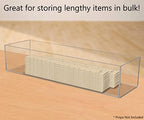 2 Pack Acrylic Retail 15" x 4.5" Countertop Merchandise Dump Bin See Through Storage Caddy for Expos Businesses and Tradeshows by Marketing Holders - Image 4