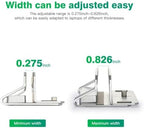 D051-3 Aluminum Alloy Desktop Organizer Vertical Laptop Stand with 4 USB Ports Hub - Image 7