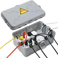 Hrensaw Large Outdoor Electrical Box(12.5x8.5x5inch),IP54 Waterproof Outdoor Outlet Covers,Weatherproof Extension Cord Covers Protect Outlet,Plug,Timer,Power Strip,Holiday Light,Grey by Hrensaw