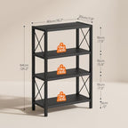 HOOBRO Desk Shelf, 4 Tier Stackable Desktop Bookshelf, Small Bookcase - Image 3