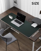 Leather Desk Pad Protector,48"x24" - Premium Desk Mat, Office Desk Mat, Large Mouse Pad,Non-Slip Desk Blotter,Waterproof Desk Writing Pad for Office and Home(Dark Green) - Image 5