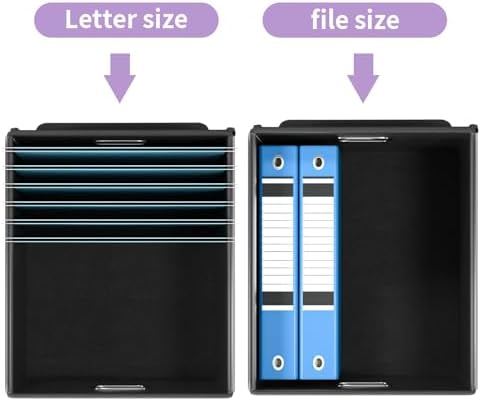 File Organizer Box with Lids, Collapsible File Folder Organizer - Image 3
