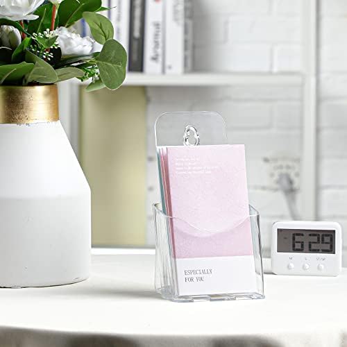 Yookeer 50 Pieces Acrylic Brochure Holder Clear Rack Card Holder - Image 7