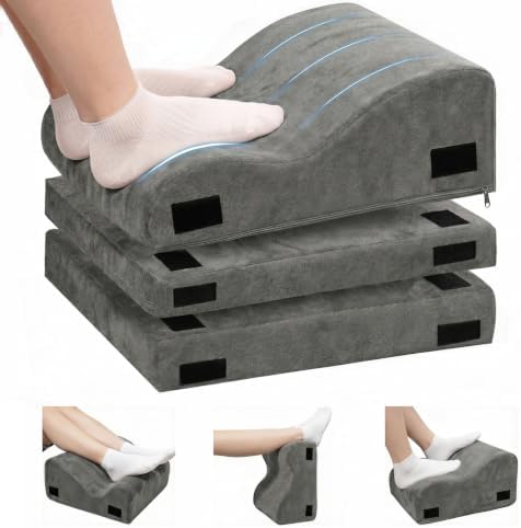 LOCKCURX Under Desk Foot Rest, 3-Level Adjustable Foot Stool (Gray) by LOCKCURX