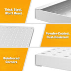 Pegboard Smith Metal Pegboard Panels 12" x 24", 3 Pack Grey Wall Mounted Tool Organizer Boards, Heavy Duty Tool Storage Peg Board for Garage, Workbench, Office, Fits 1/4" Peg Hooks - Image 5