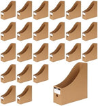 24 Pcs Cardboard Magazine File Holders Paper Magazine Book Bin Box by Unknown