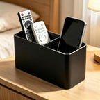Metal Aluminum Pencil Holder Round Desktop Organizer Cup - Image 2