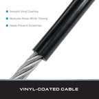 Tie Down 59541 Black 5000 lb Class 3 Safety Cable - Pair - Image 7