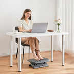 HUANUO Adjustable Foot Rest for Under Desk with 3 Height Position, Gray - Image 2