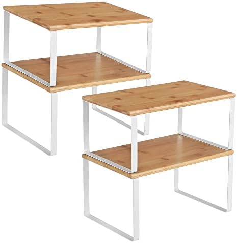 SONGMICS Cabinet Organizer Shelf, Set of 4 Spice Rack, Kitchen Storage by SONGMICSbySONGMICSHOME