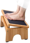 StrongTek Ergonomic Wooden Foot Stool Under Desk, 3 Angles, Non-Slip by StrongTek