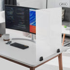 Office Desk Divider, Acrylic Room Privacy Panel Frosted Privacy Divider on Desk Partition, 30" x 18" - Image 4