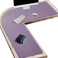 Vyaaa L-Shaped Gaming Mouse Pad, Corner Desk Mat, 43" x 43" x 15.7", Purple by Vyaaa