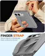 for iPhone Ultra Case with Pen Holder & Stylus & Finger Strap Gray - Image 3