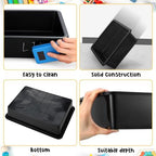 Sintuff 48 Pcs Classroom Paper Tray, Stackable Letter Size Bin, Black - Image 3