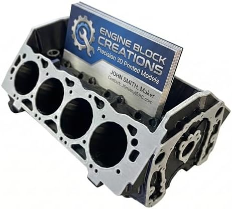 Big Block Chevy Business Card Holder Organizer, Mechanic Gift For Men, Car Stuff, Car Accessories For Men, Business Card Holder Desk, Mini V8 Engine, V8 Engine Model Kit, Car Engine by SandsOriginalProducts%C2%AE