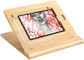 ELETIUO Tablet Desktop Stand Height Adjustable,Foldable Bamboo Drawing Ipad Holder,Multi-Angle Portable Stand Organizer,Compatible with 12.9 inch ipad pro 3rd/4th Gen by ELETIUO