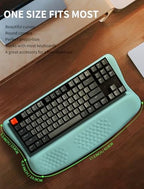Ergonomic Wave Wrist Rest with Keyboard Stand, Cushioned Palm Rest, Comfortable Integrated Memory Foam for Natural Typing and Relieve Wrist Pain, Baby Blue - Image 6