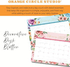 2027 Decorative Desk Blotter Calendar, 17-Month Planner - Cabana Stripes - Image 2