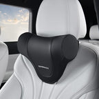 Coverado Car Headrest Pillow, Ergonomic Memory Foam Car Neck Pillow for Driving Seat with Adjustable Strap, Soft PU Leather Breathable Removable Cover Neck Support for Neck Pain Relief by COVERADOAUTO