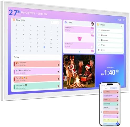 27" Digital Calendar Max – Smart Wall Family Organizer with IPS Display by Herncptar