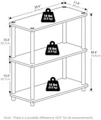 Furinno Turn-N-Tube Storage Shelves, 3-Tier Book Shelf, Corner Shelf, Toolless Open Shelves, for Organization and Storage, Living Room, Garage, Home Office, Sage Green - Image 2