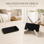 Natural Marble Tablet Stand, Large X-Shaped Display Holder - Image 6