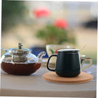 5pcs Round Cork Coasters Heat Insulated Non Slip Drinking Pads - Image 4
