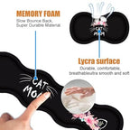 4 in 1 Ergonomic Keyboard Wrist Rest & Mouse Pad Wrist Rest Set, Large XXL Gaming Desk Mat 31.5"x 11.8" with Non-Slip Base, Memory Foam for Home Office Study Gaming, Cat Mom Floral - Image 5