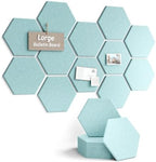 Fluxynara 12-Pack Hexagon Felt Bulletin Board Tiles, Coastal Dawn by FLUXYNARA