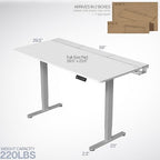 VIVO White 71 x 30 in Standing Desk, DESK-KIT-E2G-P3W - Image 3