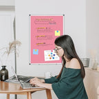 Double-Sided White Board Dry Erase Magnetic Whiteboard Wall 36x24 Pink - Image 6