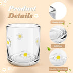 SiliFine 2 PCS Flower Icon Juice Glasses - Image 3