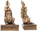 Book Ends for Shelves to Hold Books Hevay Duty,Decorative Rabbit Bookends by Mervkis