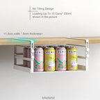 Adjustable Under Shelf Storage, Metal Basket Organizer for Kitchen Cabinet - Image 5